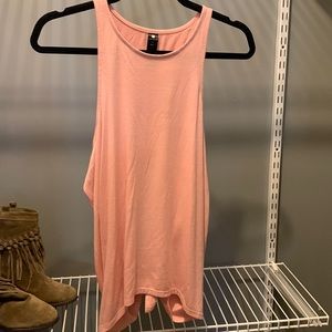 Light Pink back tie workout top